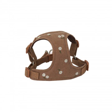 韓國Globalsallys- Daisy flower X type harness (Brown)胸背帶